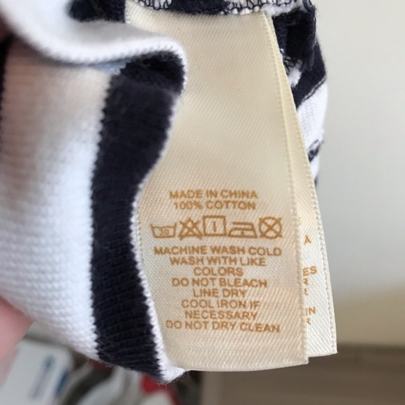 Kate Spade | Cotton Jersey Lace Up Stripe Dress - Picture 5 of 8